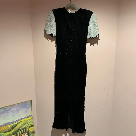Laurence Kazaar Vintage stunning fully beaded dress